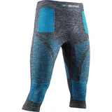 X-Bionic Energy Accumulator 4.0 3/4 Baselayer-hose - Dark Grey Melange / Blue - 2XL