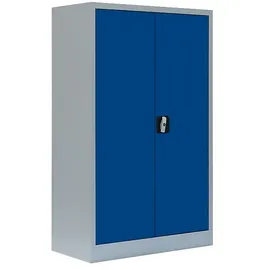 Lüllmann Metallschrank 530291 enzianblau, lichtgrau 80,0 x 38,3 x 120,0 cm, aufgebaut, 1 St.