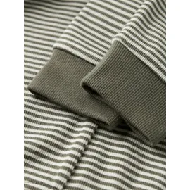 NAME IT NMNNIGHTSET STRIPE RIB NOOS Schlafanzug Grün 122/128