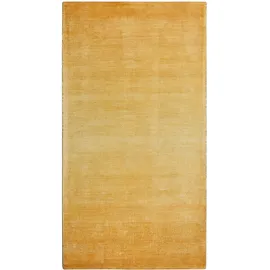PAD Teppich PAD "GLAM", gelb, B:170cm H:9mm L:240cm, Kunstfaser, Viskose, Teppiche, Teppich, handgewebt, leichter Schimmer, gestreift, Wohnzimmer
