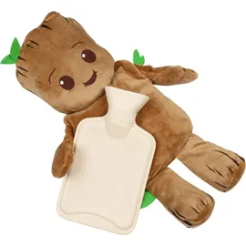 sarcia.eu MARVEL Groot Wärmflasche mit weichem Bezug, Naturkautschuk 1l