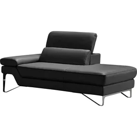 Egoitaliano Ottomane »Princess, elegantes Designsofa mit erstklassigem Sitzkomfort,«, inkl. verstellbarem Kopfteil und edle Designmetallfüße schwarz