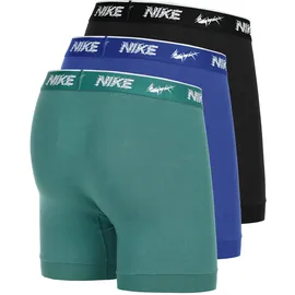 Nike Boxershorts unifarben grün S 3er Pack