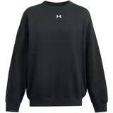 Under Armour Rival Fleece Oversized Sweatshirt Damen 001 black/white M