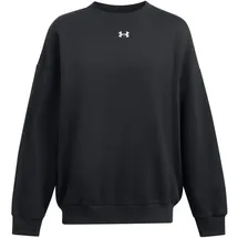 Under Armour Rival Fleece Oversized Sweatshirt Damen 001 black/white M
