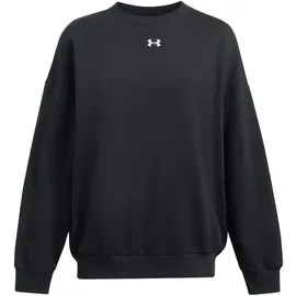 Under Armour Rival Fleece Oversized Sweatshirt Damen 001 black/white M