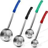 Wadakada Edelstahl-Mehrgrößen-Servierkellen - Perfekt für die Portionierung, Catering, 2oz-8oz Spoodles