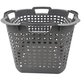 Buri - Wäschekorb Set Universalkorb vers Farben Stapelkörbe Gartenkörbe Korb robust - dunkelgrau, 1 Stück