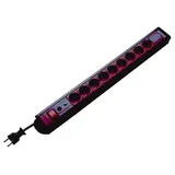 REV Ritter REV PC Leiste mit Netzfilter SUPRA Line, 9-fach