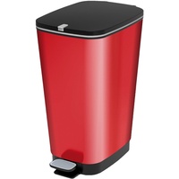 KIS Abfallbehälter Chic 45 Liter rot/schwarz