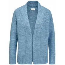 GOLDNER Elegante Grobstrickjacke blau 38
