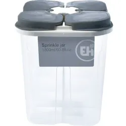 Excellent Houseware Küchenstreuerdose Gewürzdosen Gewürzaufbewahrung Transparent 4 Unterteilungen