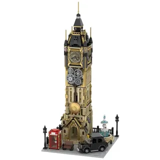 pantasy Steampunk Clock Tower Park Klemmbaustein-Set (2460 Teile)