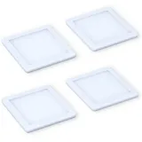 Kalb LED Einbaupanel 4er Set weiß