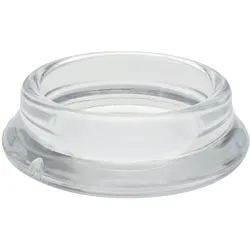 WAGNER Möbeluntersetzer rund Rohr 4tlg. - Durchmesser Ø 23/35 x 11 mm, Abrieb 4 mm, Kunststoff transparent - 15042399