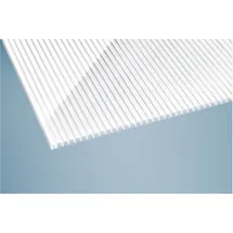 Scobalit Hohlkammerplatte 980 x 7000 x 16 mm Klar Weiß gestreift