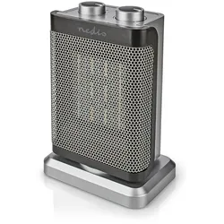 Nedis Keramik-PTC-Heizlüfter - 1000 / 1500 W - 2 Wärme Modes - Verstellbares Thermostat - automatisch drehbar - Überhitzungsschutz - Stolperschutz