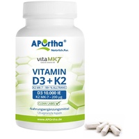 APOrtha® Vitamin D3 10.000 IE + K2 vitaMK7® 200 μg 120 St Kapseln