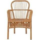 Rattanstuhl, Rattansessel, handgefertigt, honigfarben