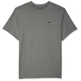 Nike Herren Df Uv Hyverse Ss T-Shirt, Obsidian/Htr/Black, XXL