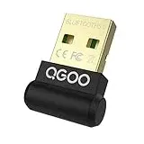 QGOO Bluetooth Adapter, Mini-USB Bluetooth Adapter 5.0+EDR für Bluetooth-Kopfhörer-Lautsprecher, Bluetooth Dongle für Laptop-Desktop-Computer, Bluetooth Stick für Windows 11/10/8.1/7