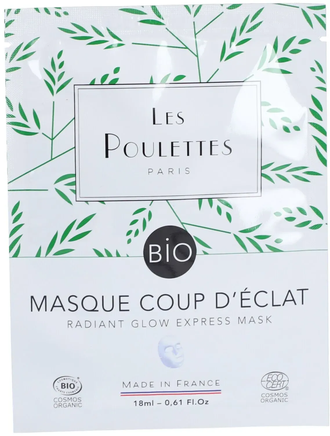Les Poulettes Paris Masque Coup d'Éclat Bio 18 ml masque(s) pour le visage