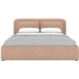 FEDVE Polsterbett, Braun, Textil, 140x200 cm, Schlafzimmer, Betten, Polsterbetten