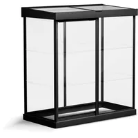 Canopia by Palram Gewächshaus Mini Ivy 4x2 Treibhaus 64x124 cm Aluminium Schwarz Tomatenhaus Polycarbonatplatten UV-beständig