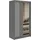 MKS Schiebetürenschrank DIANA 120 x 216 x 61 cm Grau