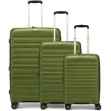 d & n Travel Line 4700 Koffer-Set 3-tlg. grün/schwarz