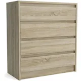masseno ASTORRE 75 x 82 x 35 cm Eiche Sonoma / Braun