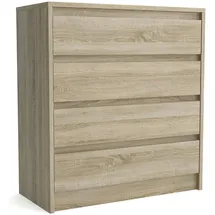 masseno ASTORRE 75 x 82 x 35 cm Eiche Sonoma / Braun