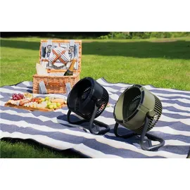 Unold Akkuventilator Outdoor Ø18,5 cm 10W inkl. Licht schwarz