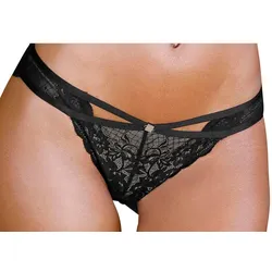 JETTE Rioslip, mit dekorativen Zierbänder JETTE schwarz-creme 44/46