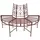 deluke Baumbank 122 x 63 x 80 cm Schwarz