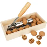Relaxdays Retro Nussknacker mit Holzgriff und Hebel