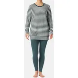 SCHIESSER Pyjama Casual Essentials in Jeansblau | Gr.: 38