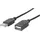 Manhattan USB-A auf USB-A 1,0 m Schwarz