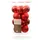 Kaemingk Weihnachtsbaumkugeln Glas 3,5 cm 16 rot