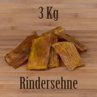 3 Kg Rindernackensehnen wie Rinderohren Scheineohren Ochsenziemer Kausnack Kauartikel