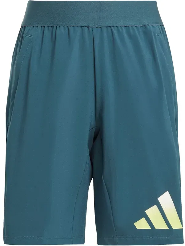 adidas Icons AEROREADY Woven Shorts Kinder HY1299 - arctic night/white/pulse lime/pulse lime 128