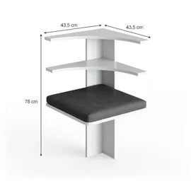 Vicco Roman weiß Eckteil Sitzecke gepolstert Ablagen Küche