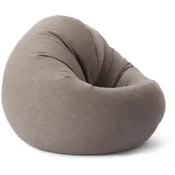 Lumaland Sitzsack Interior Line 300l - 2-in-1-Funktion - Sitzen & Liegen - 120 x 80 x 75 cm - Hellgrau