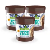Valsoia - Haselnuss-Pflanzencreme mit Kakao und Hafer, 100% pflanzlich, gluten- und palmölfrei, natürlich laktosefrei, ideal für Veganer, ohne Zuckerzusatz, 3 x 200 g