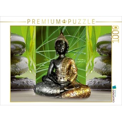 CALVENDO Puzzle CALVENDO Puzzle Buddha und Yin Yang 1000 Teile Lege-Größe 64 x 48 cm Foto-Puzzle Bild von Digital-Art, 1000 Puzzleteile