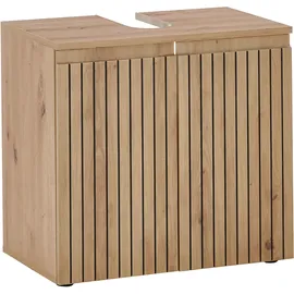 BASIC by Balculina Waschbeckenunterschrank BASIC BY BALCULINA "Austin", beige (artisan eiche, artisan wild oak), B:60cm H:57cm T:36cm, FSC-zertifizierter Holzwerkstoff, Schränke, Waschbeckenunterschrank, Breite 60 cm, Türanschlag L/R wechselbar