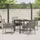 vidaXL Garten Essgruppe 5-tlg. Grau
