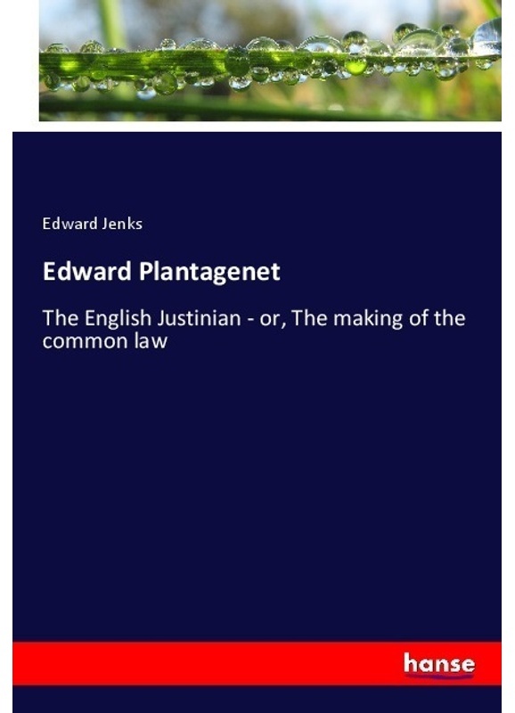 Edward Plantagenet - Edward Jenks  Kartoniert (TB)