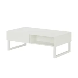 Forte Couchtisch weiß , Maße cm x 38,4 cm x 63 cm,