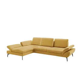 Lounge Collection Eckcouch Flachgewebe 314 cm Gelb